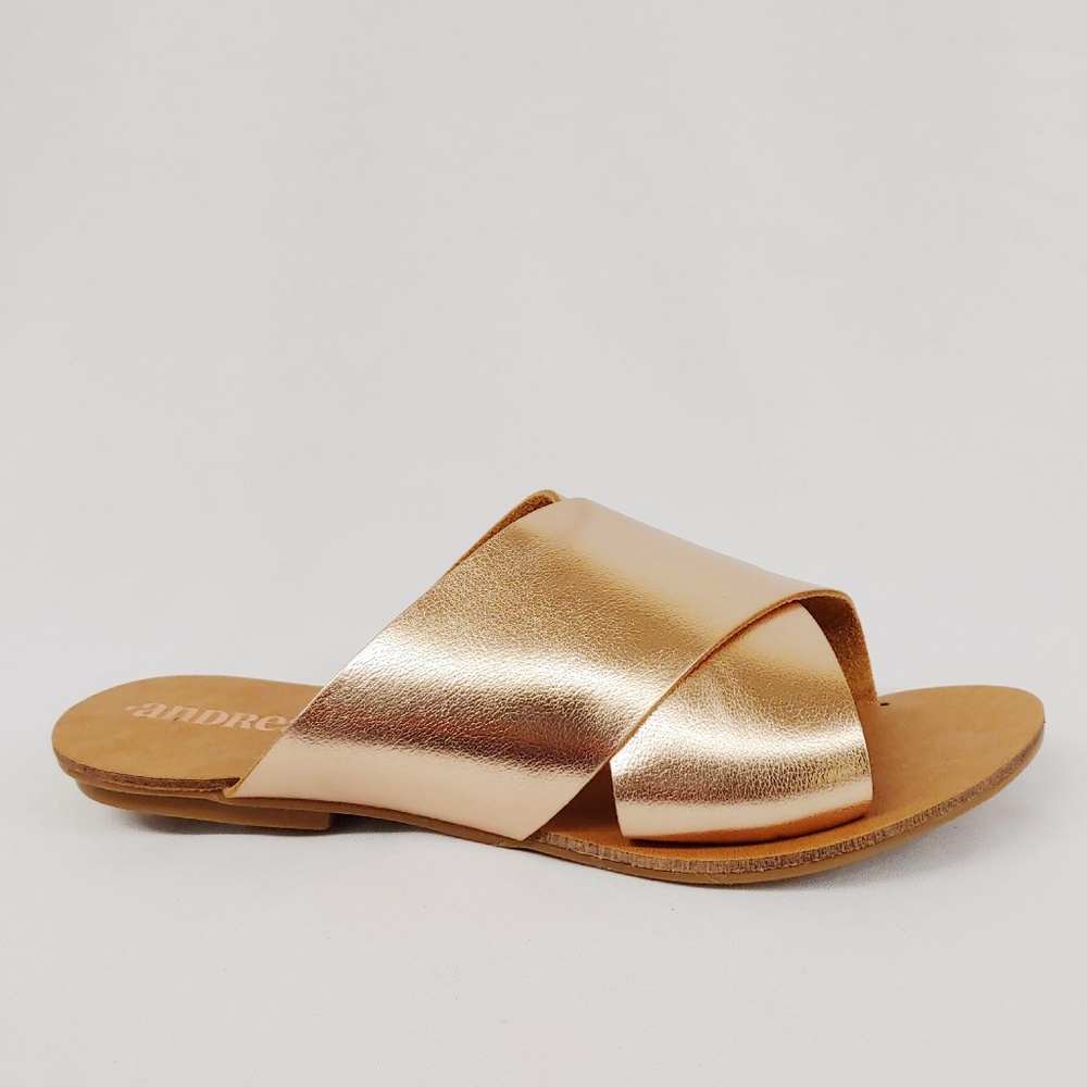 Andrea Rose Gold Sandals - Picture 2 of 5